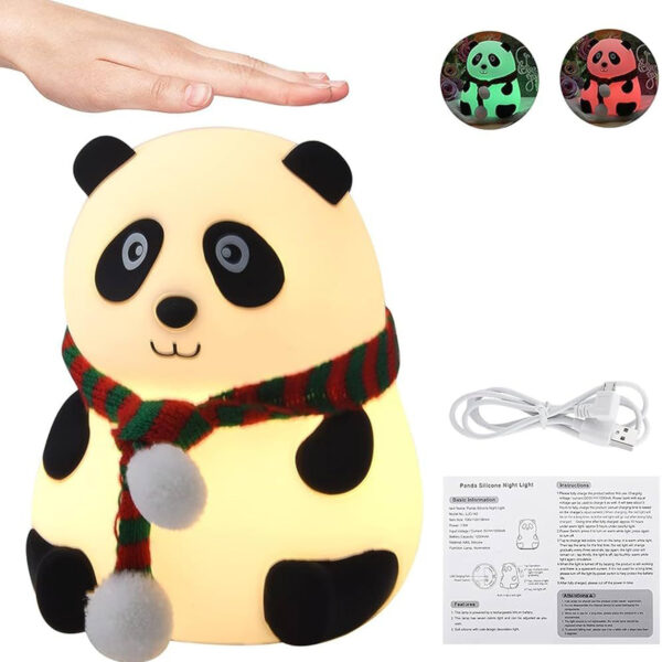 Cute Panda Touch Silicon Lamp - Image 3